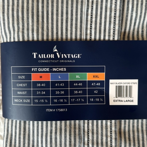 Tailor Vintage Men's Oxford Long Sleeve Button Down Shirt, XL - Picture 6 of 6